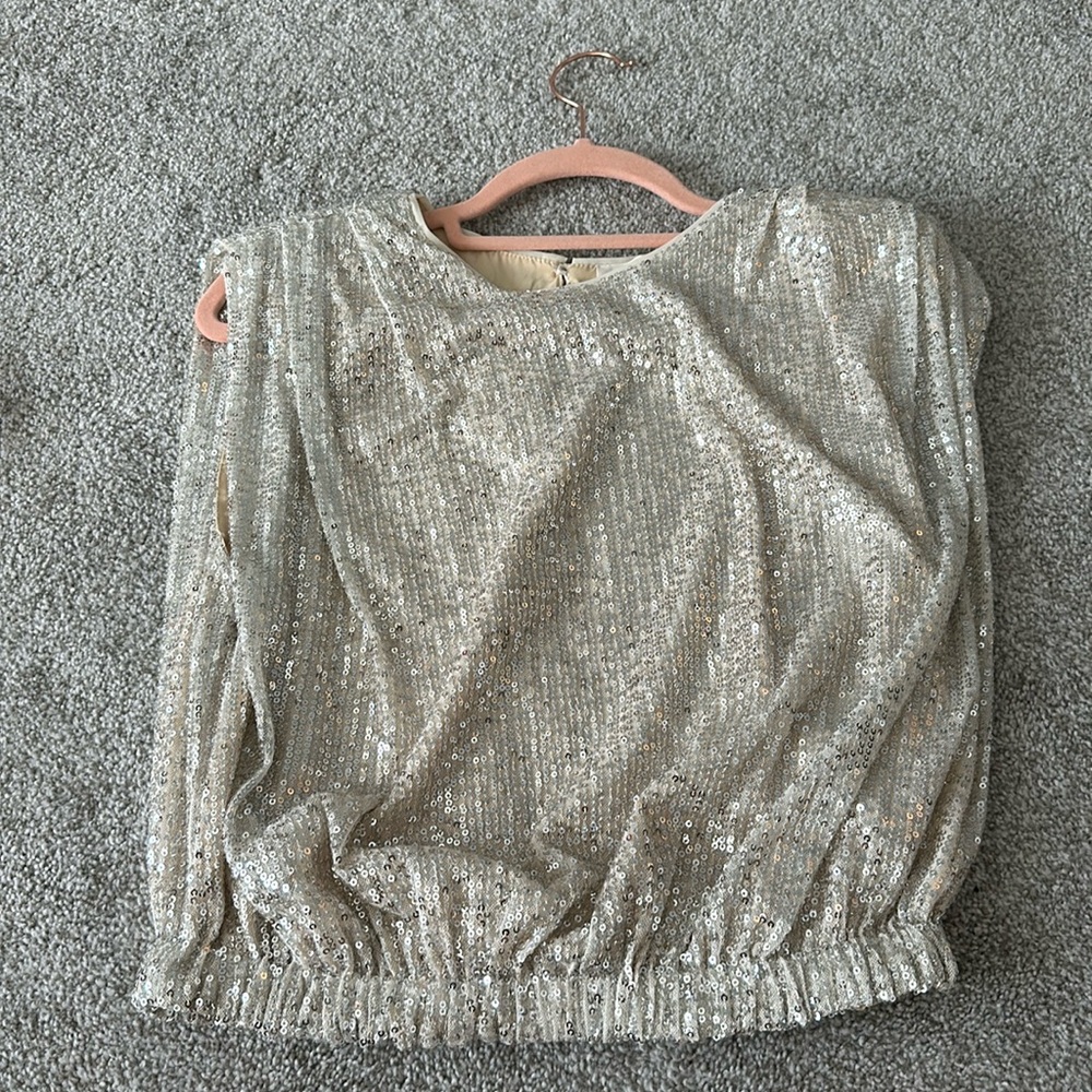 impeccable pig sequin top